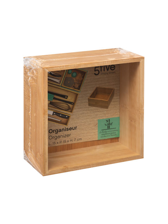 5Five Επιτραπέζια Βάση Bamboo 15x15x7εκ. Καφέ