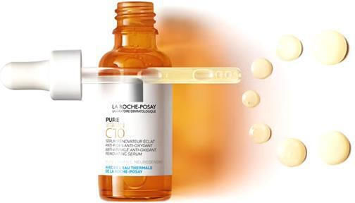 La Roche Posay Pure Vitamin C12 Anti-Aging Serum Gesicht mit Vitamin C & Salicylsäure für Entgiftung & Strahlkraft 30ml