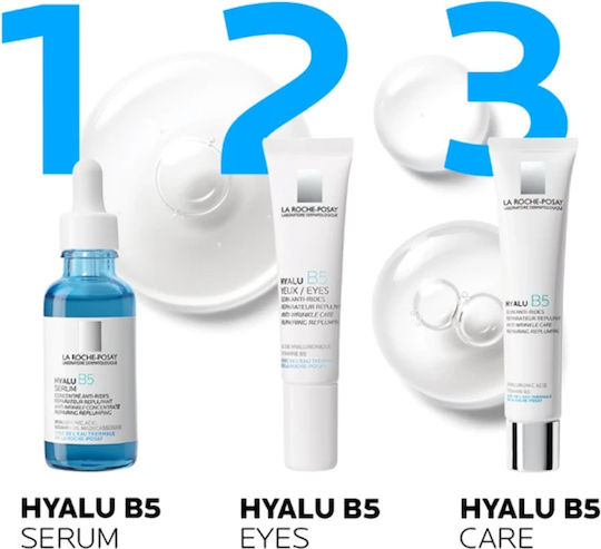 La Roche Posay Hyalu B5 Serum Hidratant și Anti-îmbătrânire pentru Față și Ochi cu Acid Hialuronic și Vitamina B5 pentru Revitalizare 30ml