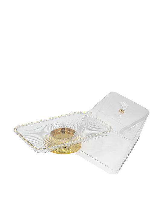 Keskor Cake Stand Gold 33x21.5x19cm