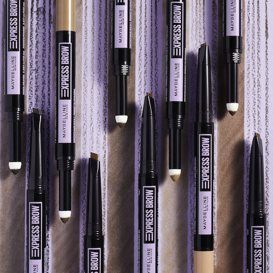 Maybelline Express Brow Satin Duo Молив за Вежди Тъмнокафяв