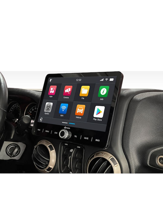 Dynavin Ηχοσύστημα Αυτοκινήτου για Jeep Wrangler 2007-2017 (Bluetooth/USB/AUX/WiFi/GPS/Apple-Carplay/Android-Auto) με Οθόνη Αφής 10"