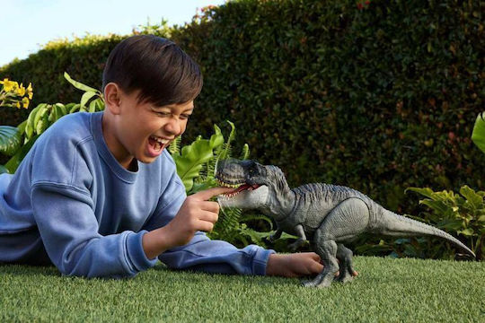 Action Figure Rebirth Tyrannosaurus Rex - Power Devour Jurassic World Dinosaur with Sounds for 4+ years old Years 54.5cm.