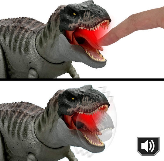 Action Figure Rebirth Tyrannosaurus Rex - Power Devour Jurassic World Dinosaur with Sounds for 4+ years old Years 54.5cm.