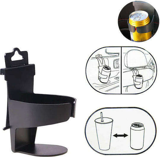 PerVoi Car Cup Holder 1 Position for Door in Black Color