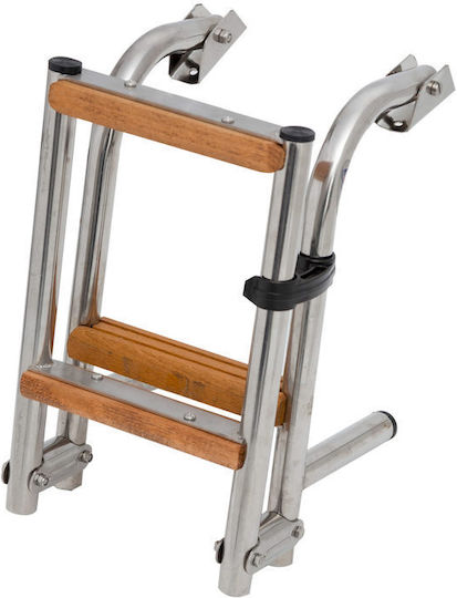 Eval 3 Steps Folding Boat Ladder Folding Mirror Ladder with 3 Steps 64x19cm