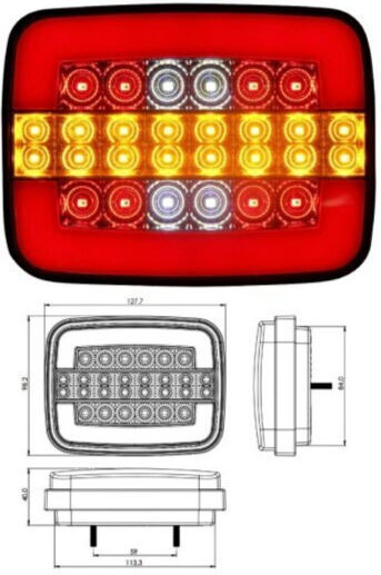 Trailer Lights Set LED 24V 1Stück
