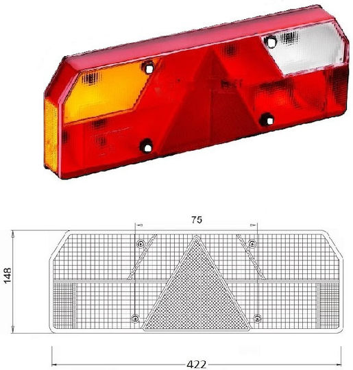 Mars Tech Trailer Lights Set 1Stück