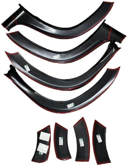 Idealstore Set 12 Protectoare pentru Uși Dacia Duster I 2010-2017 Fabricate din Plastic ABS de Înaltă Calitate Premium