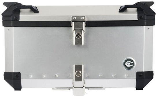 Coocase Q3 Μπαγκαζιέρα Μοτοσυκλέτας Αλουμινίου 65lt Ασημί