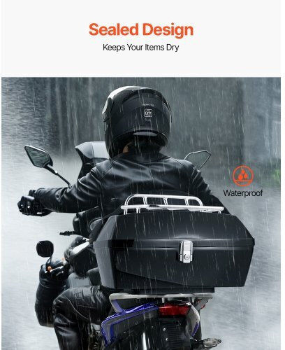 Vevor Мотоциклетен Куфар 48л Черен