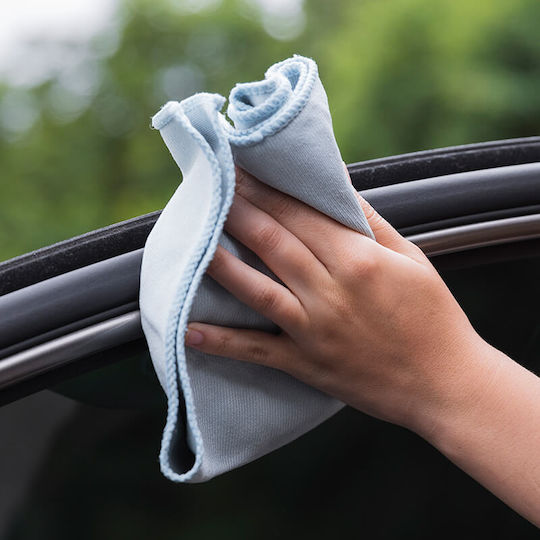 Feral Cloth Microfiber Cleaning for Windows Car 340gsm Blue 40x40cm