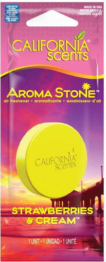 California Scents Car Air Freshener Console/Dashboard Aroma Stone Strawberry