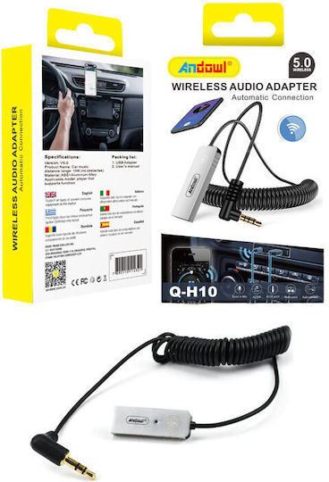 Andowl Bluetooth Αυτοκινήτου Qh10 για το Ταμπλό (με USB θύρα Φόρτισης)