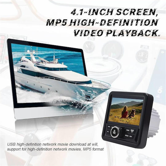 Bizzar Boat Sound System 4x Waterproof with USB / AUX / Bluetooth