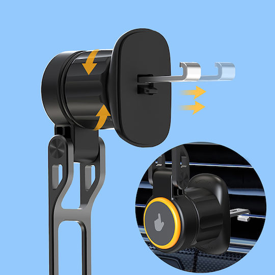 Wozinsky Car Mobile Mount with Magnet and Wireless Charging MagSafe Black