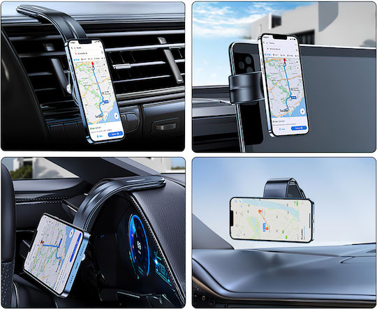 Wozinsky Car Mobile Mount with Magnet and Wireless Charging MagSafe Black