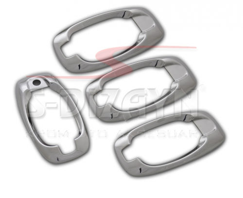 Door Handles Fiat Fiorino Qubo 2008+ Chrome Metal Frame 4pcs