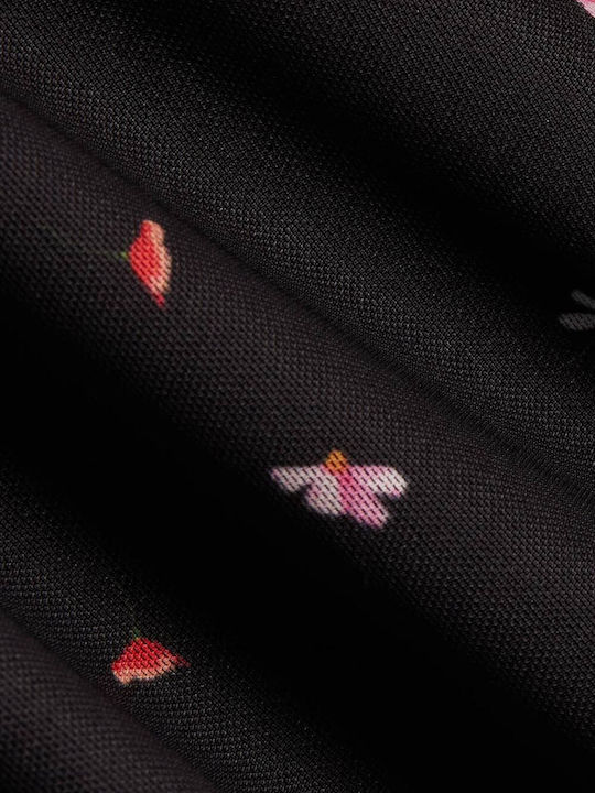 Women's Blouse with Sheerness Black