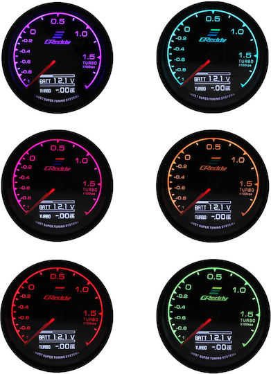 Car Dashboard Barometer and Voltmeter Analog Instrument 75mm