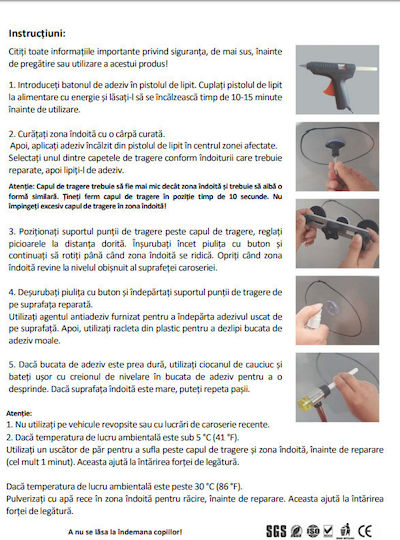 Komplettes Karosserie-Dellen-Reparaturset von Idealstore Ideal für eine erfolgreiche Reparatur