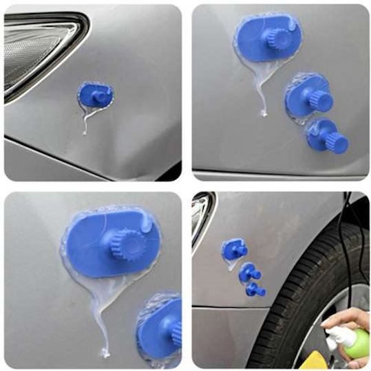 Set Reparare Îndoituri Idealstore Îndoituri Lovituri Deteriorări Grindină Vandalism Fără Afectarea Vopselei 18 Ventuze Efect Imediat