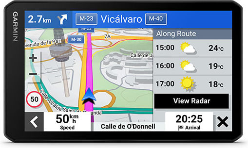 Garmin 7" Display GPS Device DriveCam 76 Europe with Bluetooth / Wi-Fi and Card Slot
