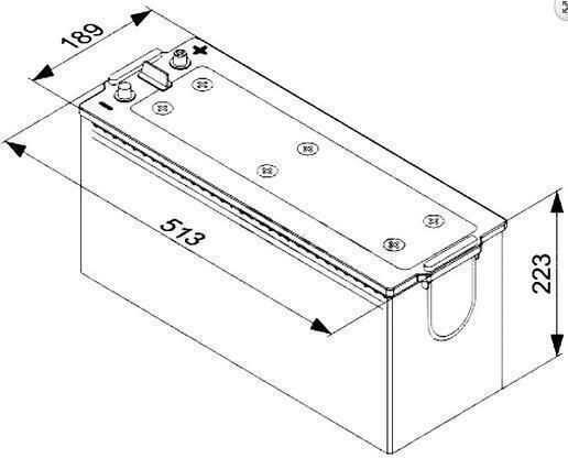 Mitsuba Truck Battery with 120Ah Capacity and 720A CCA