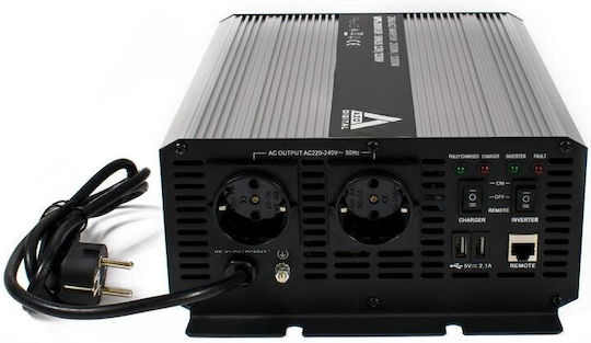 Azo Digital Invertor Auto 2000W pentru 12V DC cu 2xUSB
