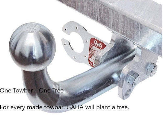 Galia Tow Hook Car Kia Carens 2006 - 2013 with bolts Maximum Towing Weight 1500kg with Screws