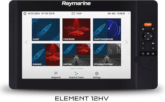 Raymarine GPS / Βυθόμετρο Element HV 12"