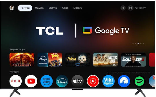 TCL Smart Τηλεόραση 65" 4K UHD Mini LED 65Q6C HDR (2025)