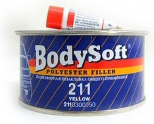 HB Body 211 Iron Putty Polyester / 2 Components / Flexible with Glass Fibers 750gr