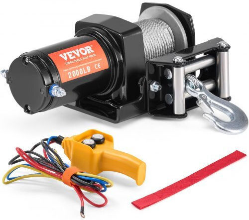 Vevor Winch Electric 4x4 Car Winch 12V with Towing Capacity 907kg