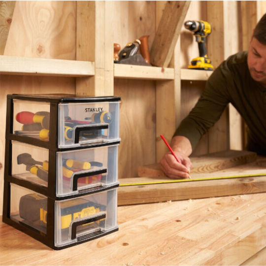 Stanley Συρταριέρα Εργαλείων Plastic with 3 Drawers W15xD21.5xH19cm