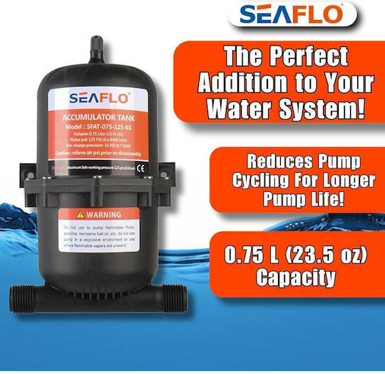 Pressure Pump Pressure Accumulator Tank 1l Seaflo
