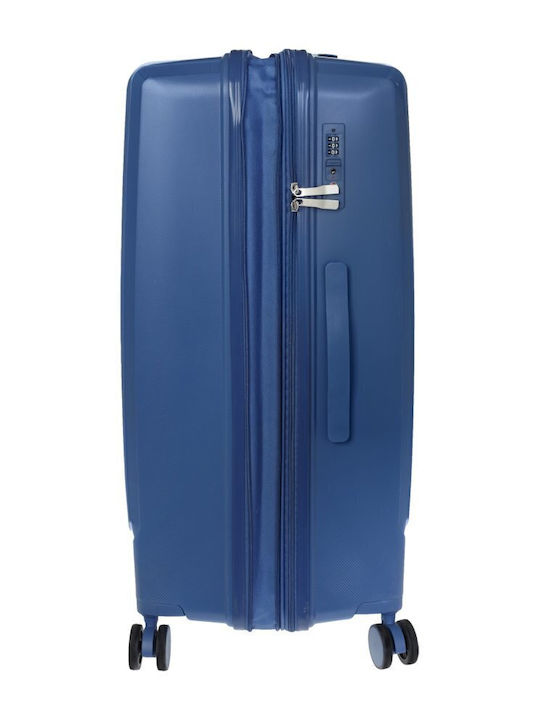 Stelxis Βαλίτσα Ταξιδίου Blue με 4 Ρόδες