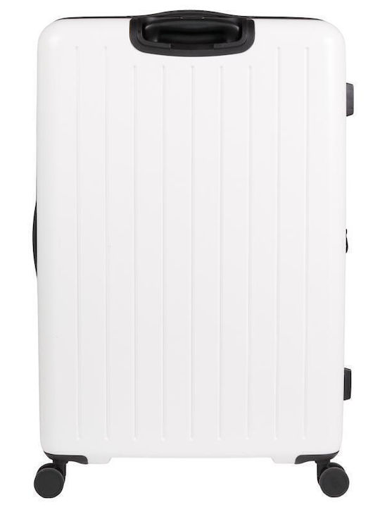 CAT Großer Hart-Reisekoffer Weiß mit 4 Rädern Höhe 81cm