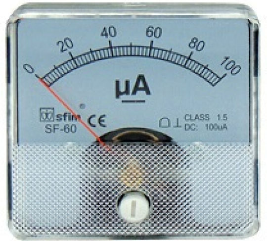 Ammeter Electric Panel Door Recessed Single-Phase 0-30A 01.034.0105