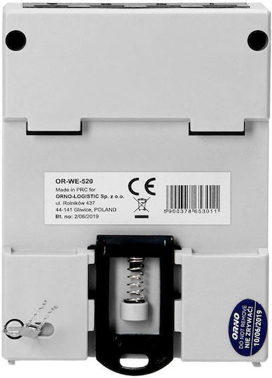 Orno Kilowatt Hour Meter Electric Panel Digital Rail Three-phase OR-WE-520