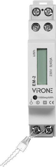 Orno Virone Kilowatt Meter Electric Panel Digital Rail Single Phase EM-2