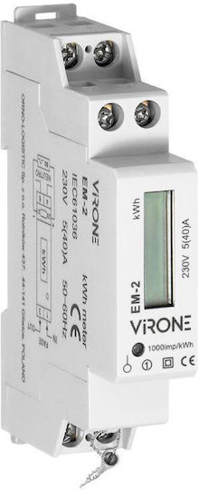 Orno Virone Kilowatt Meter Electric Panel Digital Rail Single Phase EM-2