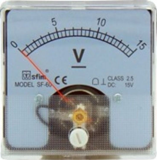 SF-60 SFM Electric Panel Meter Voltmeter Door / Recessed Single Phase 01.034.0022