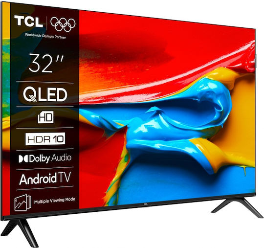TCL Smart Τηλεόραση 32" HD Ready QLED 32V4C HDR (2025)