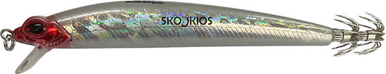 Squid Jigs Cinnetic Kraken 110 #12 Glow Roz Fluorescent