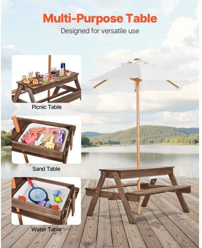 Vevor Tabelle für Camping Klappbar Beige