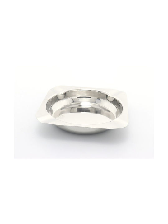 Square Ashtray Inox 11.5x11.5cm 2041