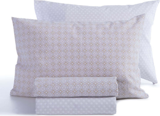 Nef-Nef Homeware Duvet Cover Set Cotton Single with Pillowcase 170x240 Module Grey