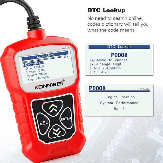 Konnwei Car Diagnostics Digital Tool OBD 2