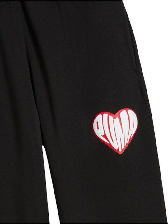 Soccer Sweatpants Trousers with Elastic Black